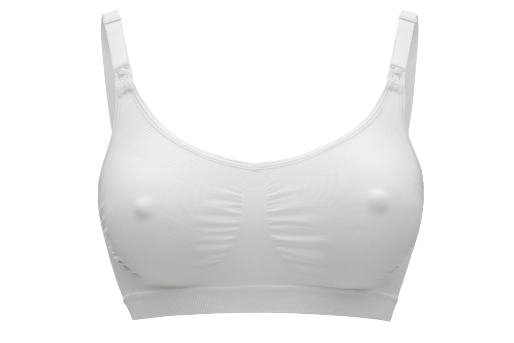 Fotografie MEDELA Noční těhotenská a kojicí podprsenka Keep Cool™, bílá XL