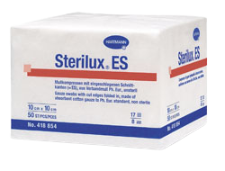 Fotografie Gáza kompr.nester.Sterilux 10x20cm/100ks 17vl8vrst