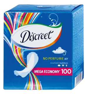 DISCREET Intímky Multiform 0% parfumácia 100 ks