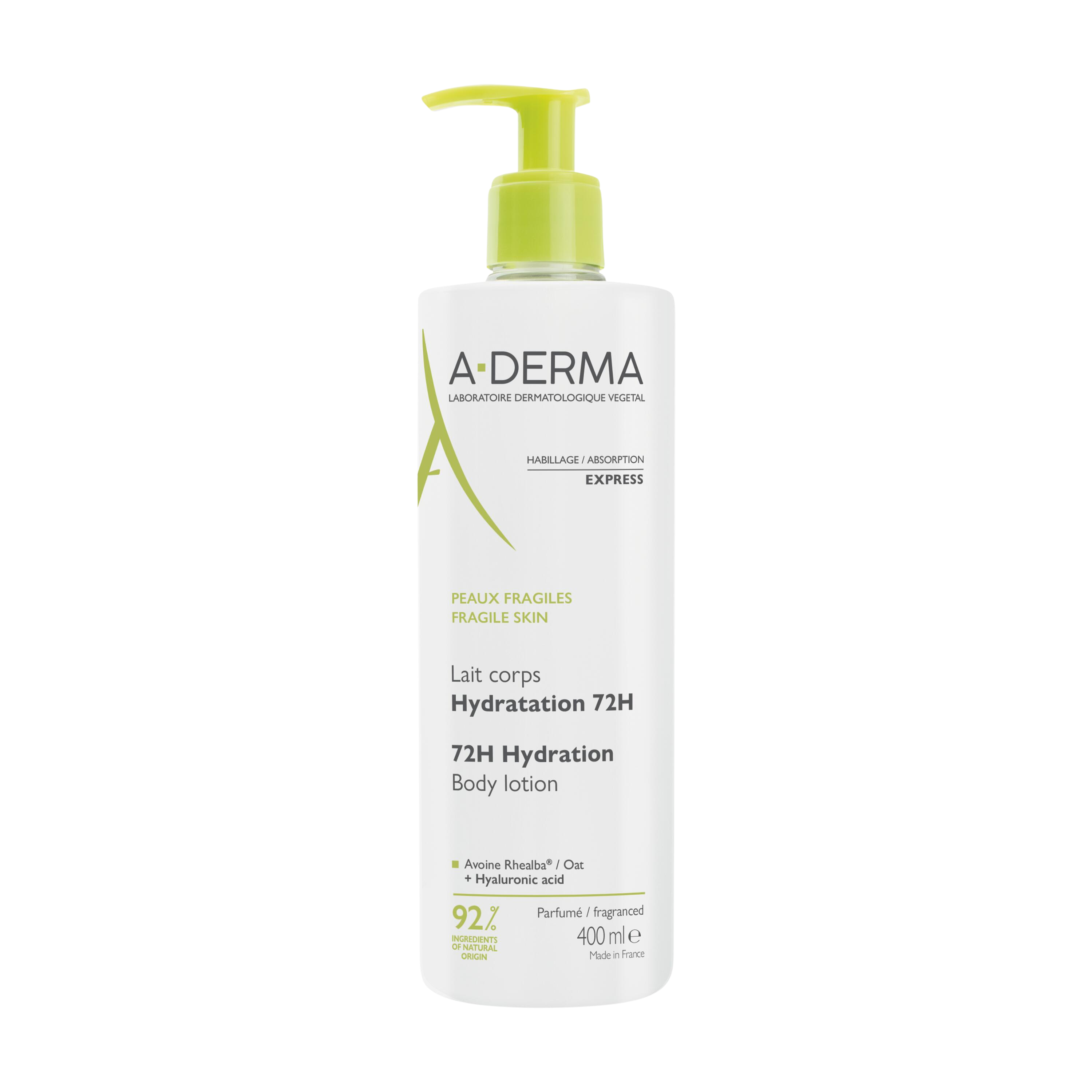 A-DERMA Tělové mléko 72h hydratace 400 ml