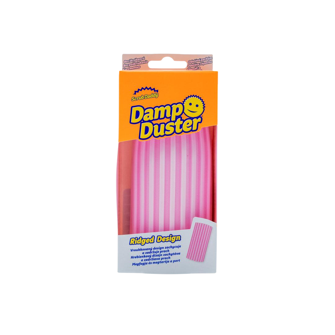 Fotografie Scrub Daddy Houbička na utírání prachu Damp Duster, růžová