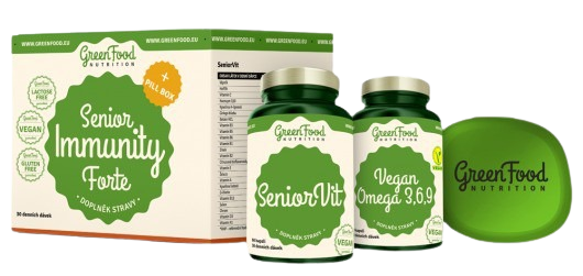 GreenFood Nutrition Senior Immunity Forte darčeková sada na posilnenie imunity