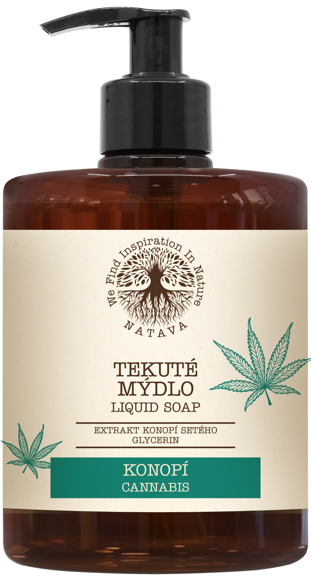 NATAVA Tekuté mýdlo Konopí 500 ml