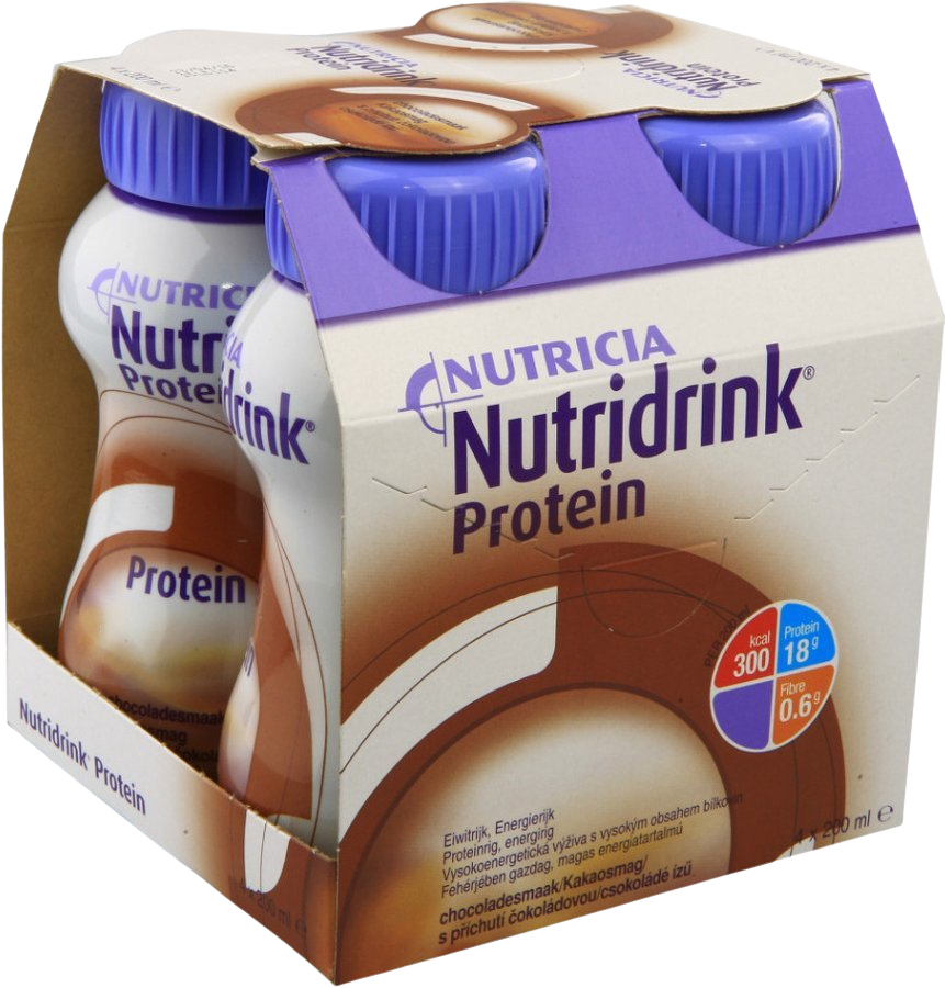 Fotografie NUTRIDRINK Protein s příchutí čokoláda 4 x 200 ml