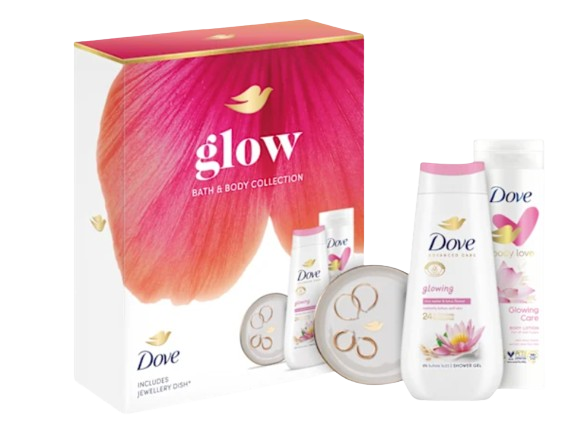 DOVE Glowing prémiová kazeta s miskou na šperky