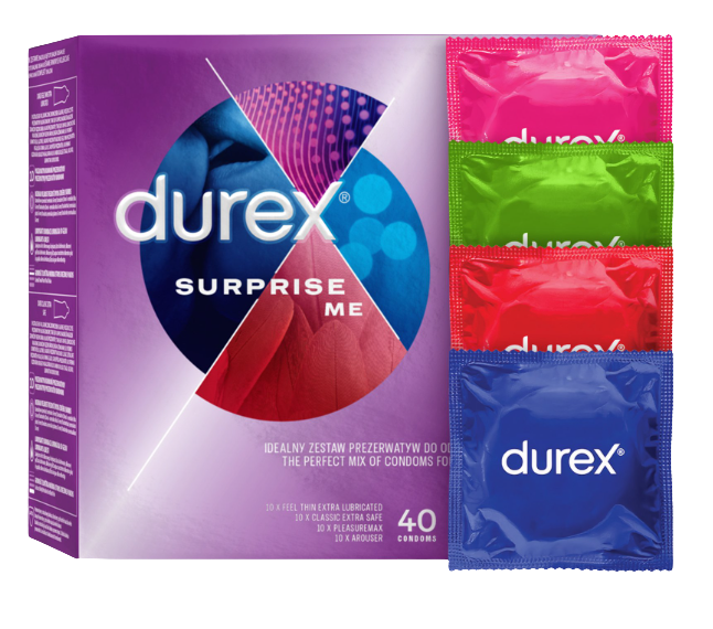 DUREX Surprise Me kondomy 40 ks