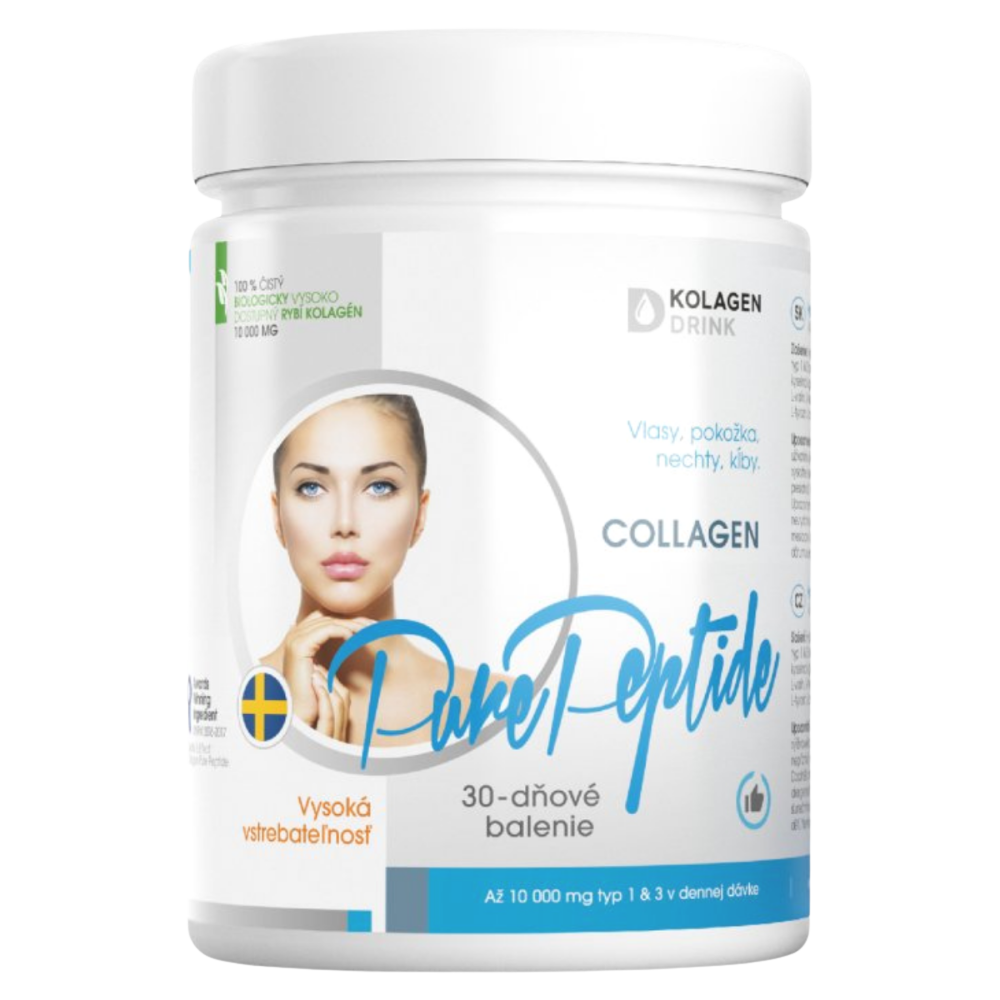 Fotografie KOLAGENDRINK Collagen 10 000 Pure Peptide® hydrolyzovaný rybí kolagen 300 g