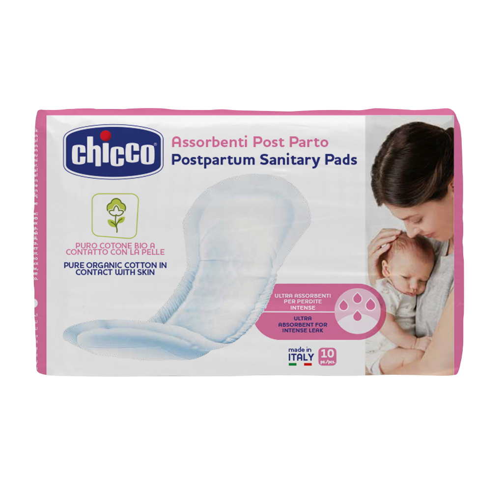 CHICCO Vložky poporodní 100% organická bavlna 10 ks