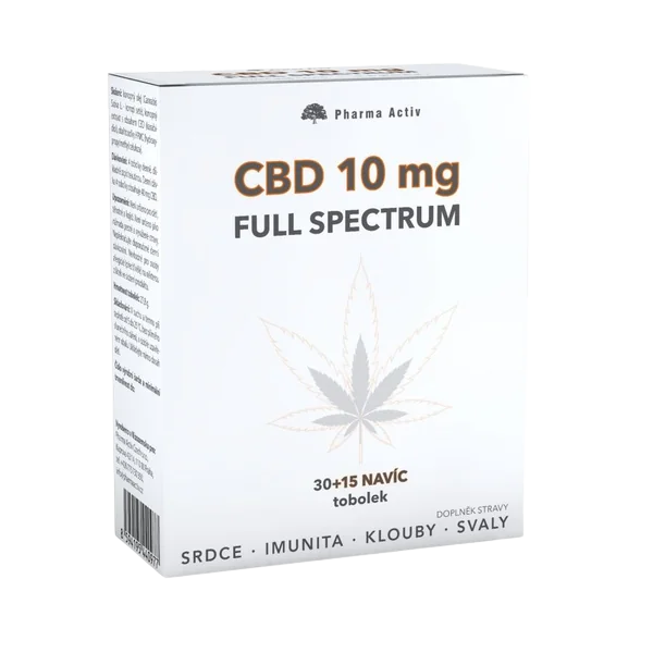 Fotografie PHARMA ACTIV CBD 10mg Full Spectrum 30+15 tobolek