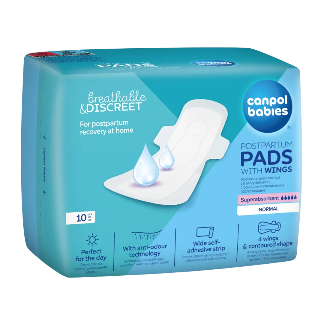 Fotografie Canpol babies Poporodní vložky s křidélky denní 10 ks
