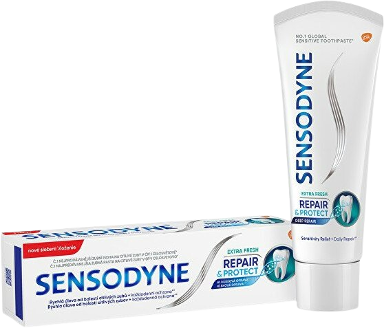 Fotografie Sensodyne Repair & Protect Deep Repair Extra Fresh zubní pasta 75 ml