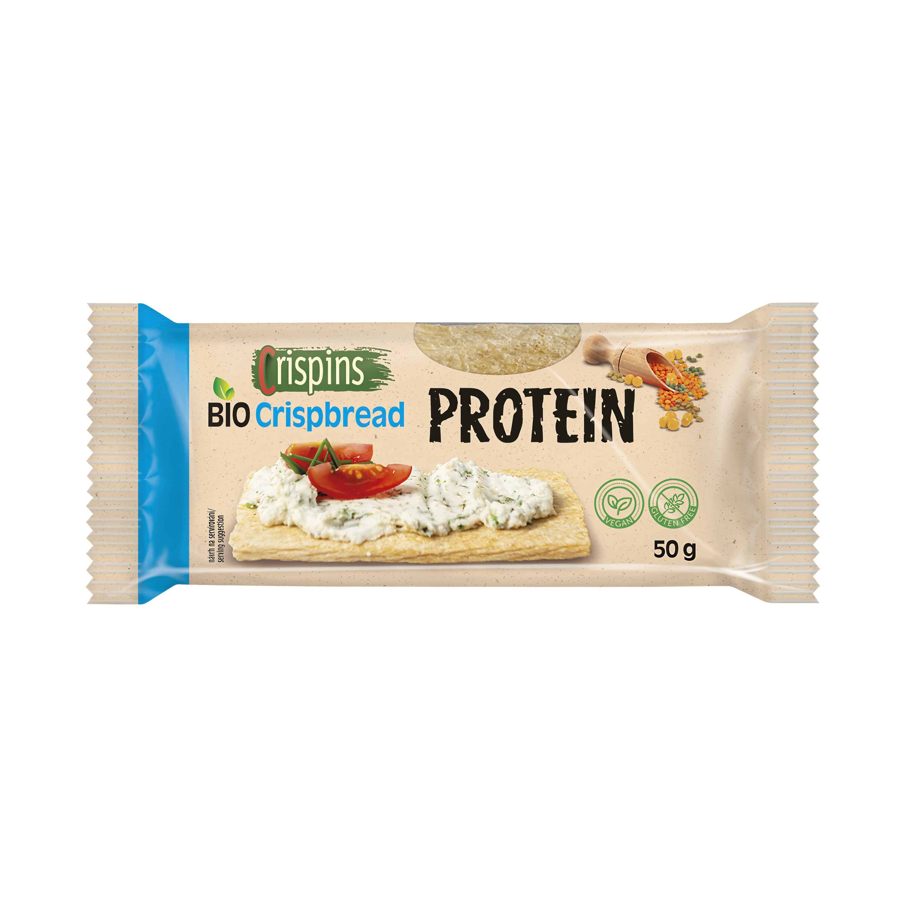 Fotografie CRISPINS BIO proteinový křehký plátek 50 g