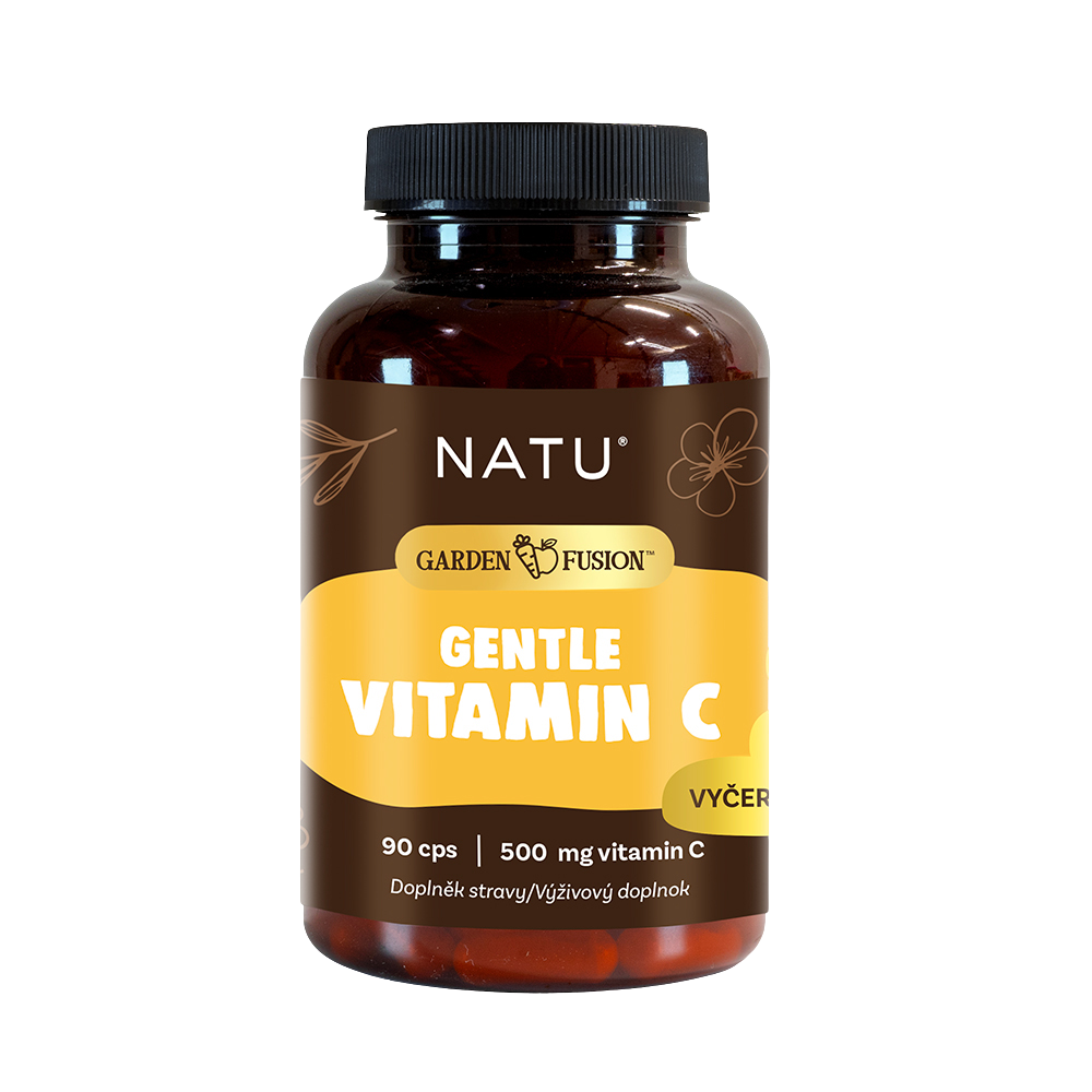 NATU Garden Fusion. Vitamin C 500 mg pro imunitu 90 kapslí