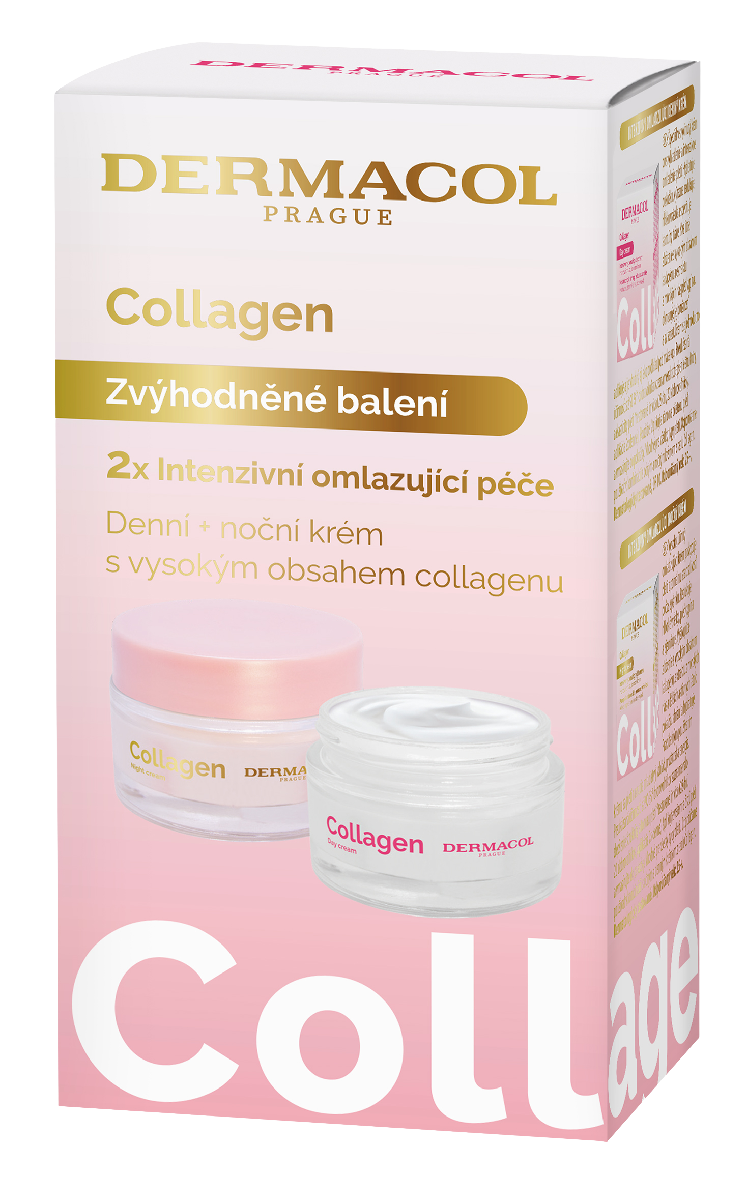 DERMACOL Collagen Duopack Denní krém 50 ml + noční krém 50 ml