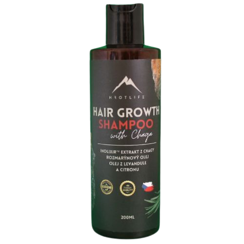 Fotografie HROTLIFE Šampon s výtažkem z chagy na růst vlasů 200 ml