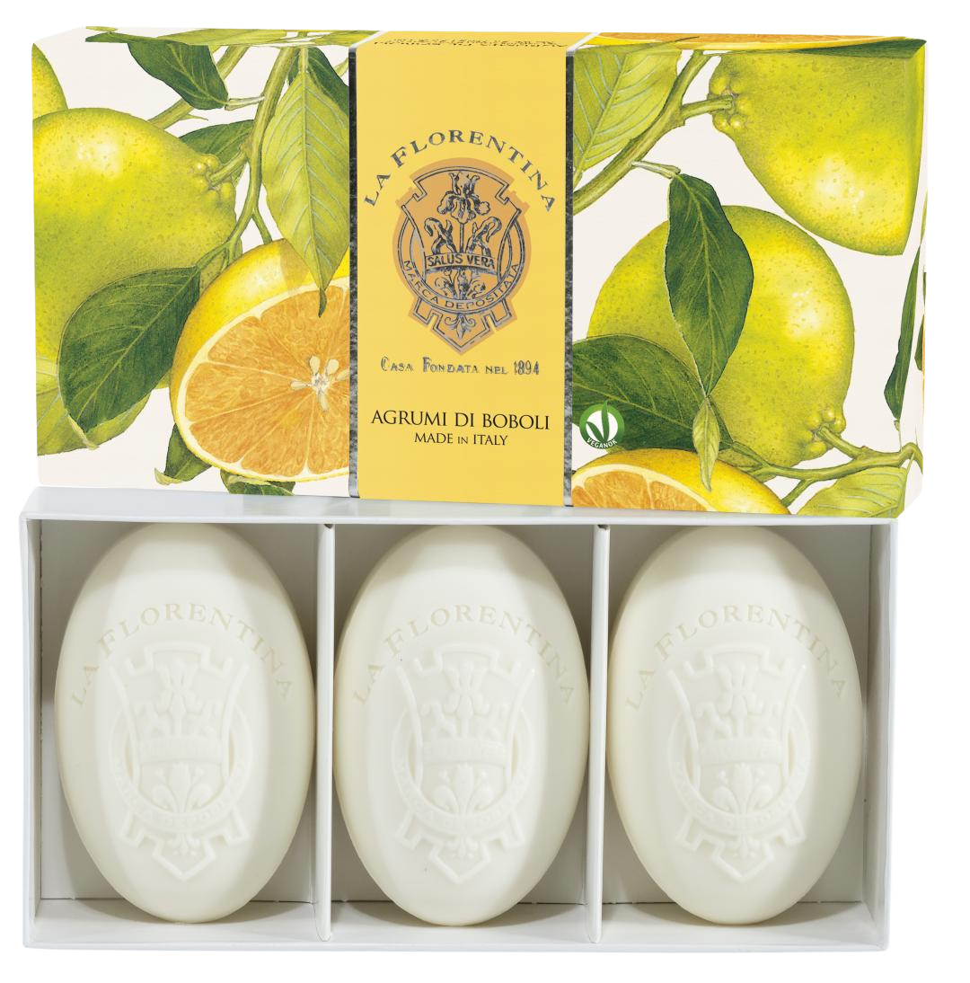 LA FLORENTINA Kazeta mýdel Agrumi di Boboli 450 g