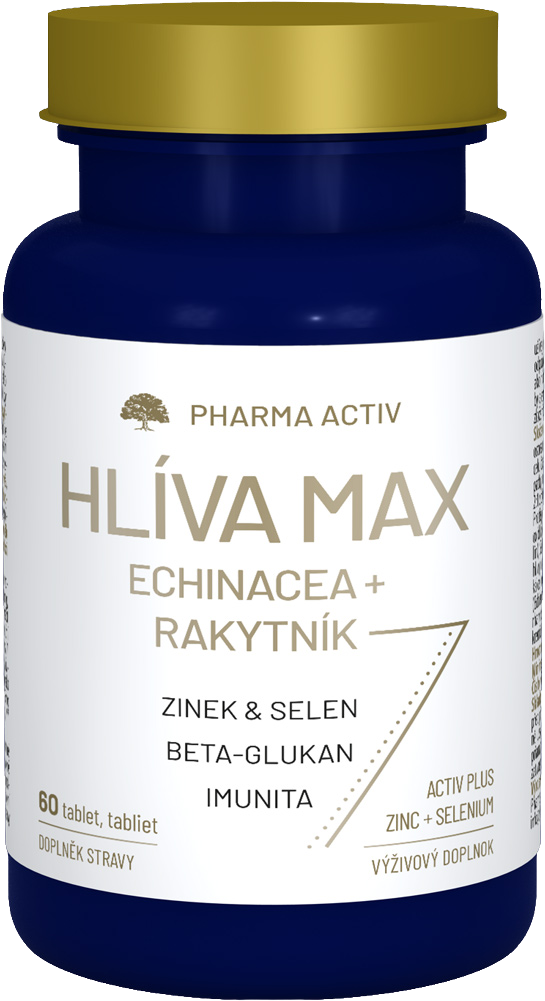 PHARMA ACTIV Hlívá max Echinacea + Rakytník 60 tablet