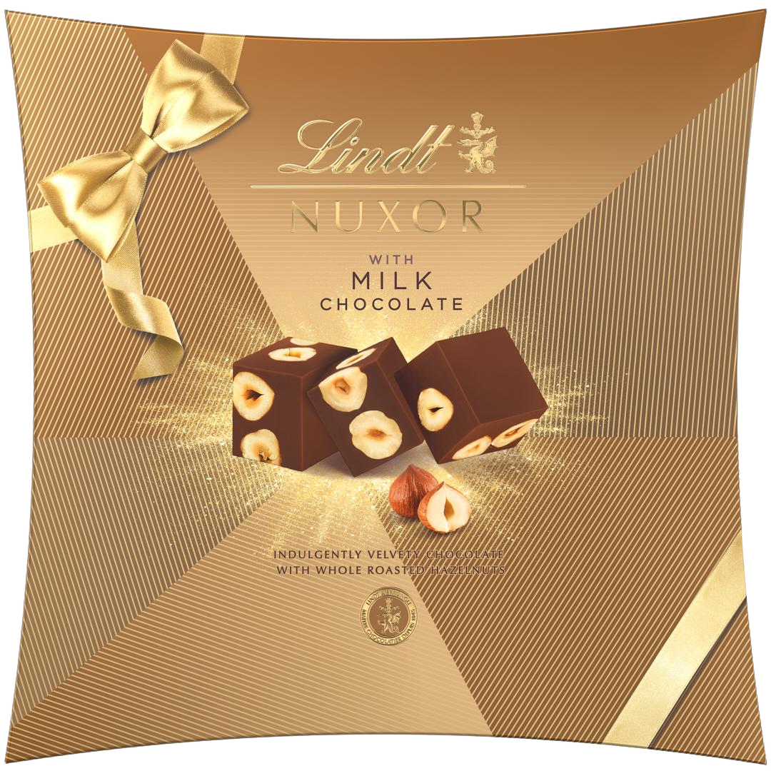 Fotografie LINDT Čokoláda Nuxor Vánoční Mléčné Pralinky 212 g