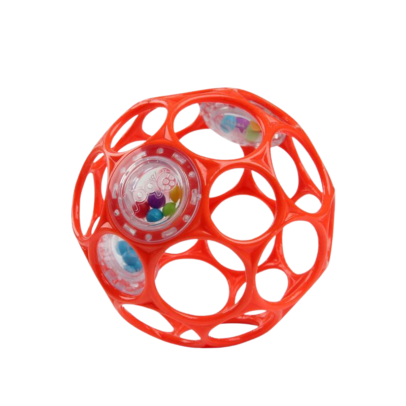 OBALL Hračka RATTLE 10 cm orange 0m+