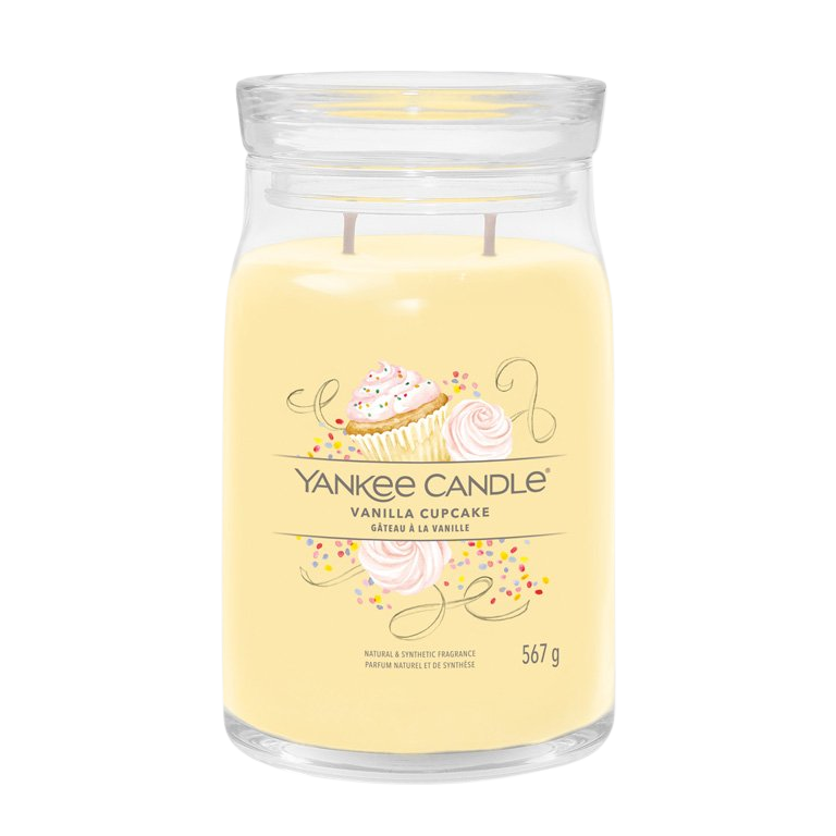 YANKEE CANDLE Vonná svíčka Signature Vanilla Cupcake 567 g