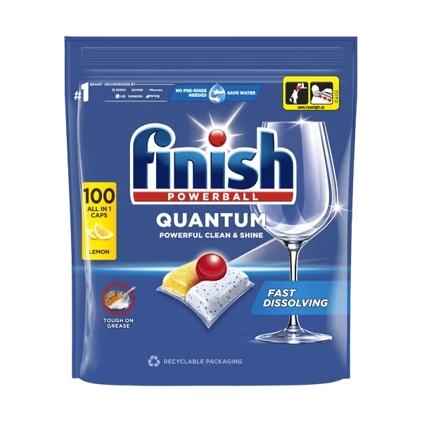 FINISH Quantum All-in-1 Lemon tablety do myčky nádobí 100 ks