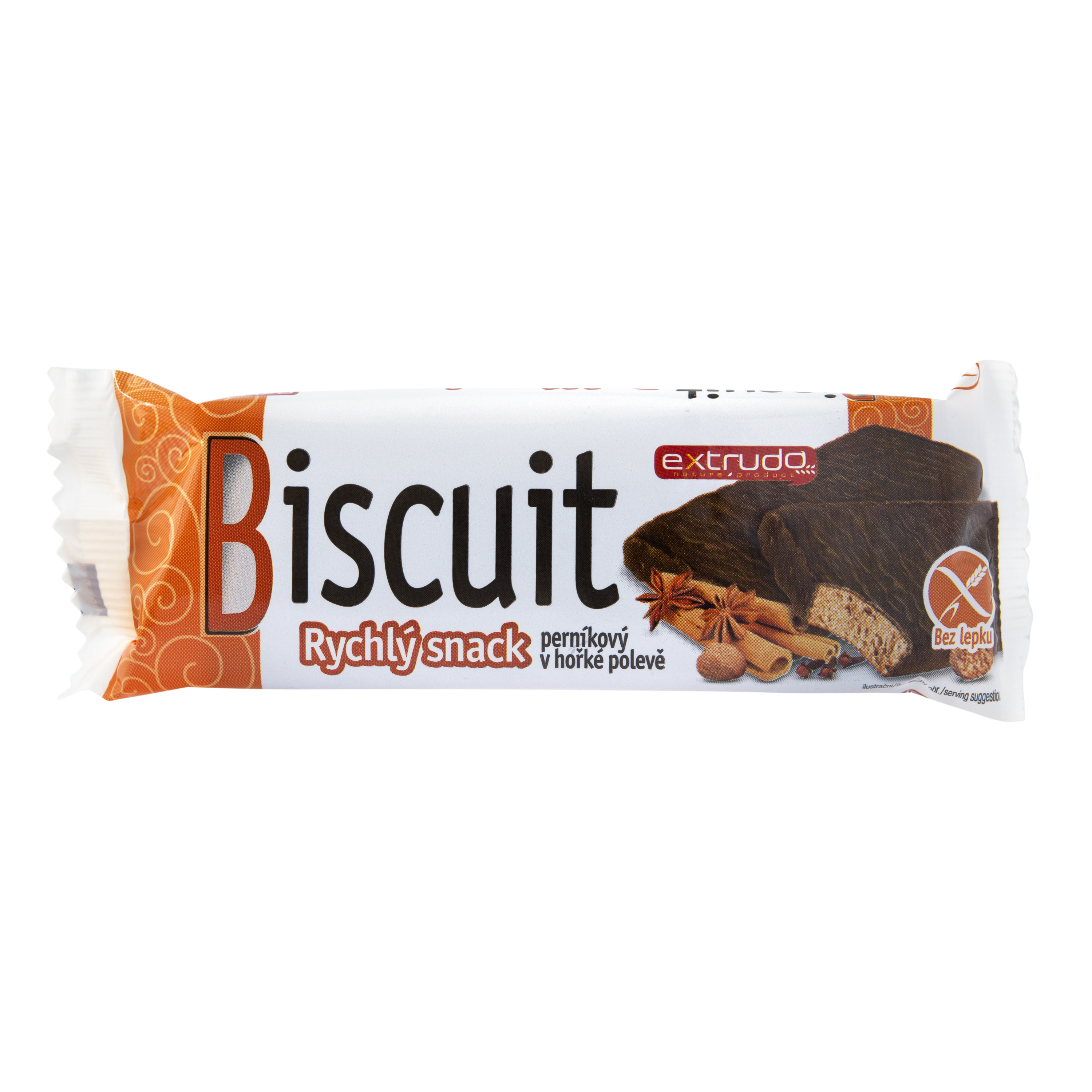 Fotografie Rychlý snack perník GF v hořké polevě 24g