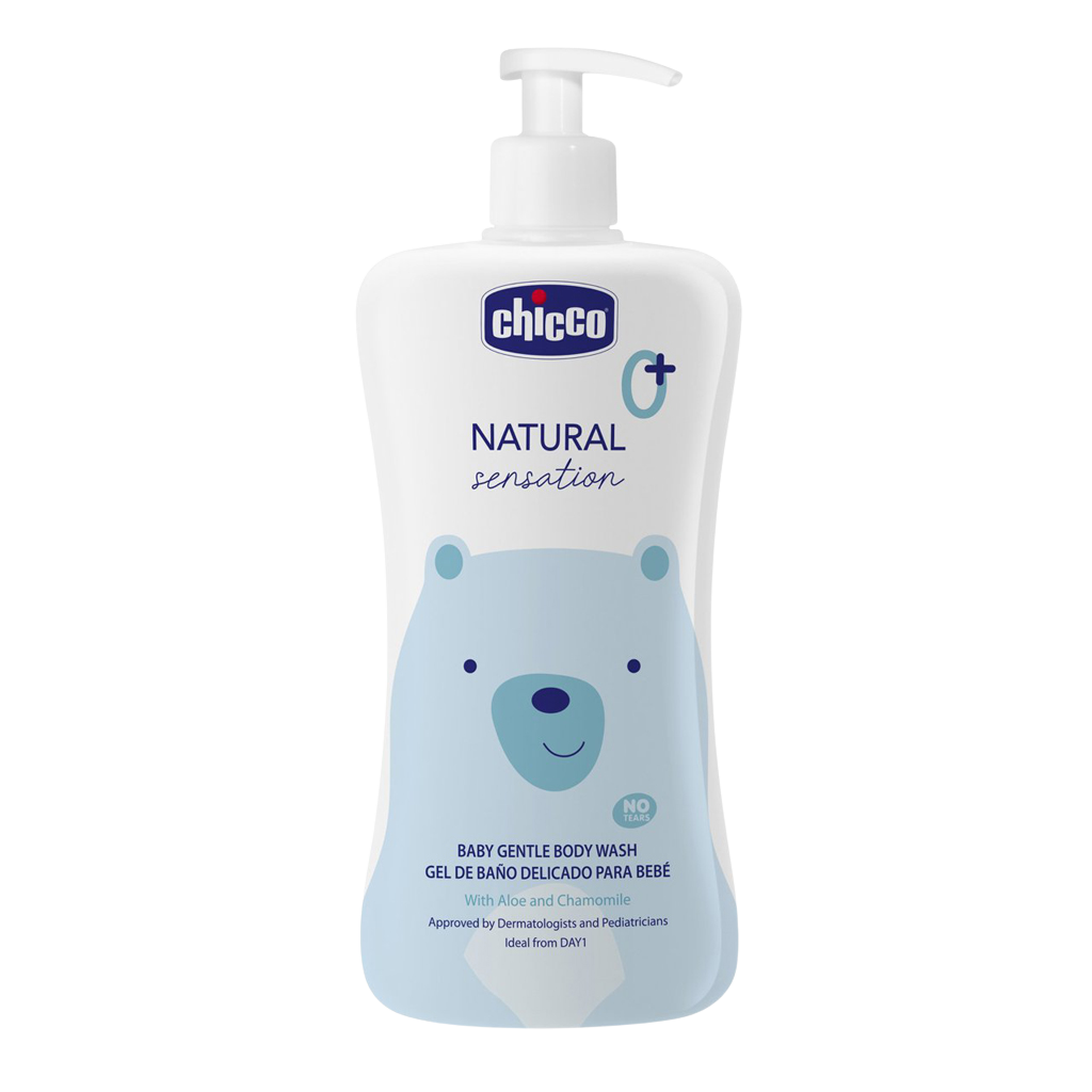 Fotografie CHICCO Šampon tělový Natural Sensation s aloe a heřmánkem, 0m+ 500 ml