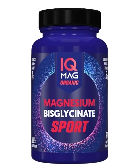 IQ MAG SPORT organický hořčík bisglycinát + B6 90 tobolek
