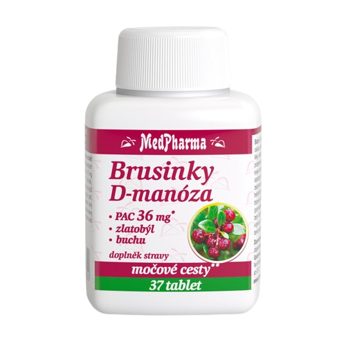 MEDPHARMA Brusinky D-manóza 37 tablet