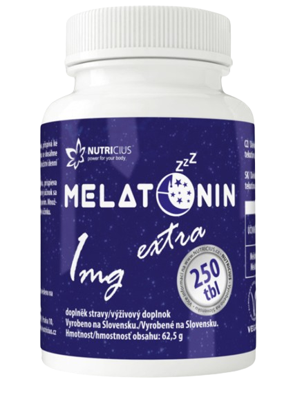 Nutricius Melatonin 1mg extra, 250 tabliet