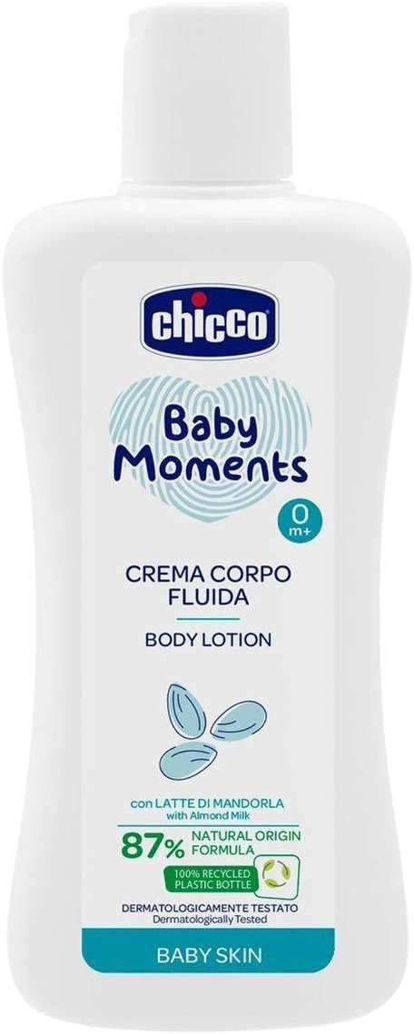 Chicco Mléko tělové Baby Moments 87 % přírodních složek 200 ml