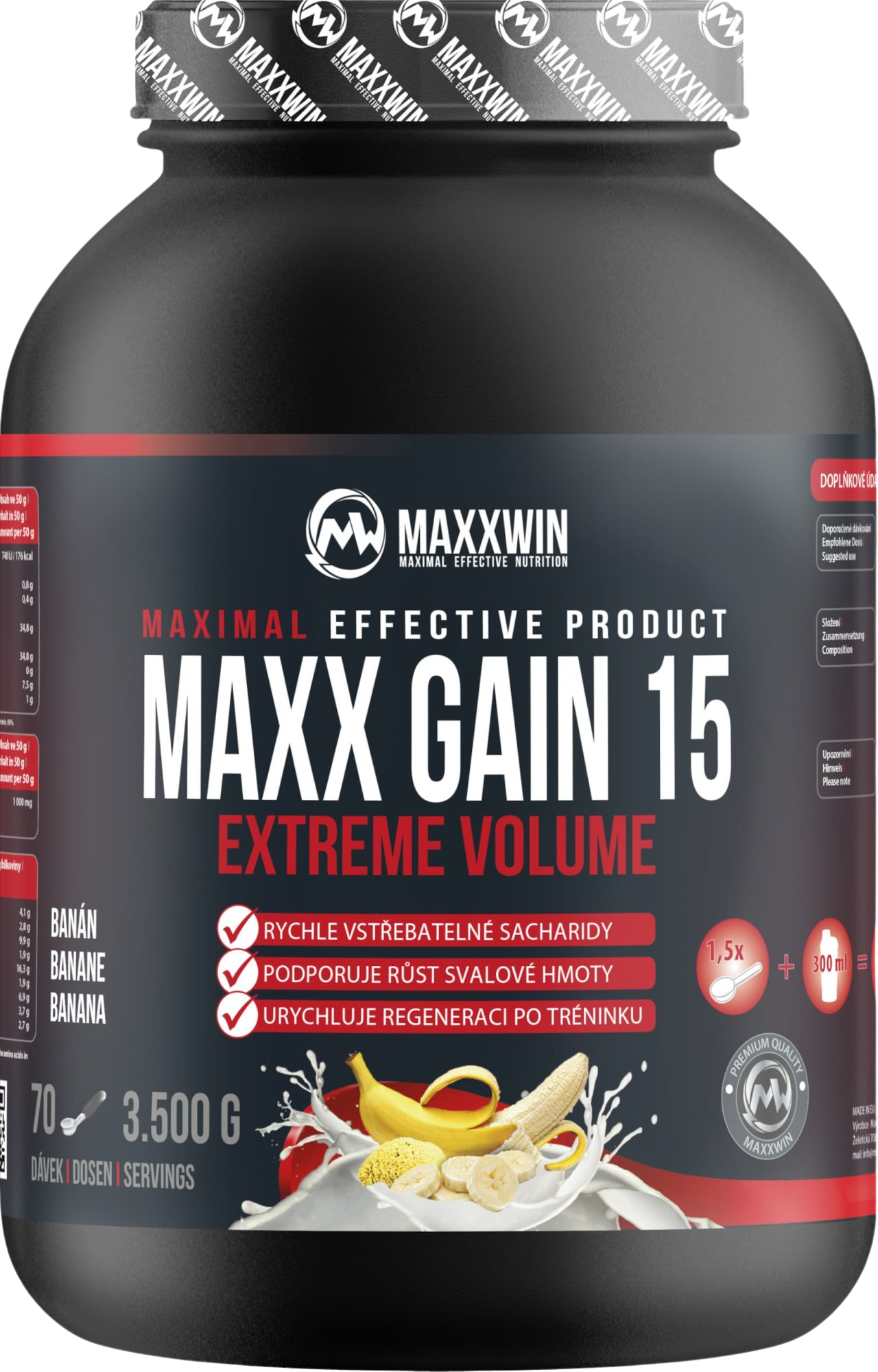 Fotografie Maxxwin Maxx gain 15 banán 3500 g