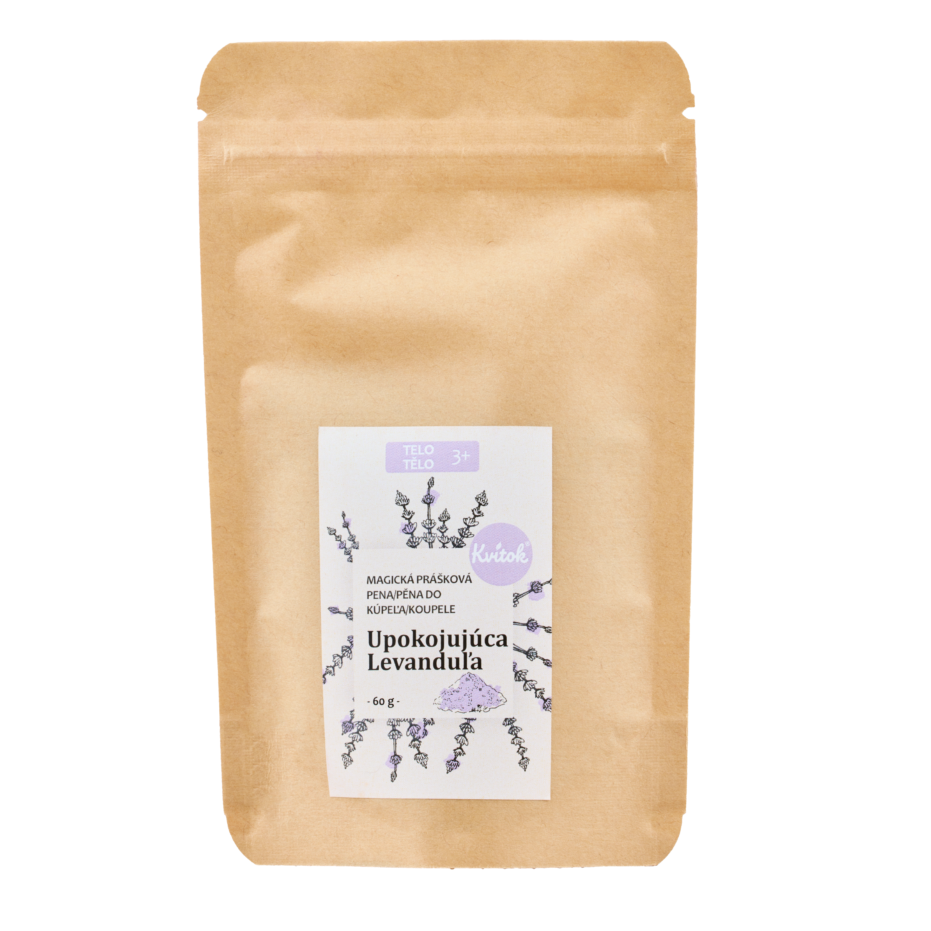 KVITOK Magická pěna do koupele Zklidňující levandule 60 g