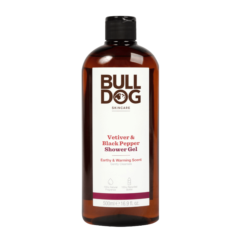 BULLDOG vetiver & black pepper shower gel 500 ml