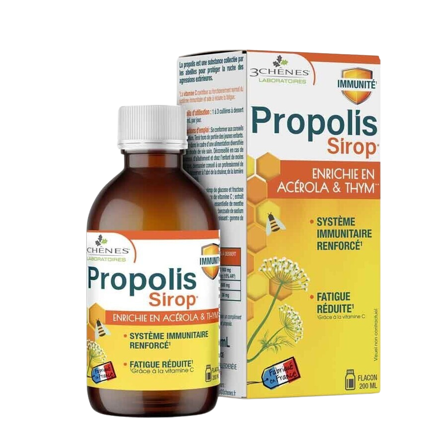 PROPOLIS Les 3 Chênes Propolisový sirup s tymiánem 200ml