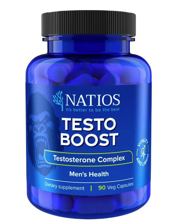 Fotografie NATIOS TestoBoost Testosterone Complex 90 kapslí