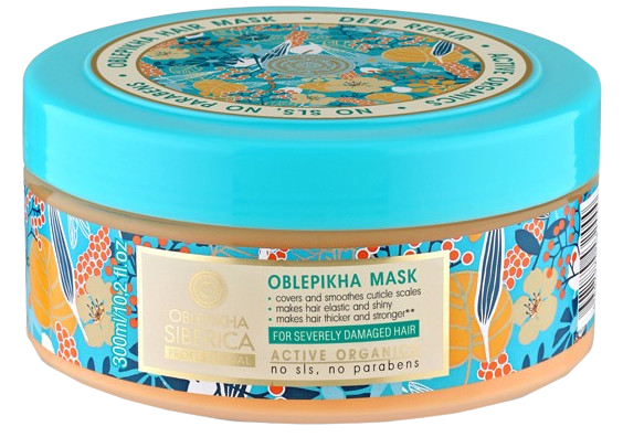 NATURA SIBERICA Rakytníková maska pro silně poškozené vlasy 300ml 1 x 300 ml