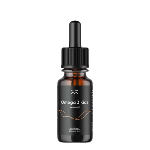 Fotografie FLOW Omega 3 Kids Lemon Oil 24 g
