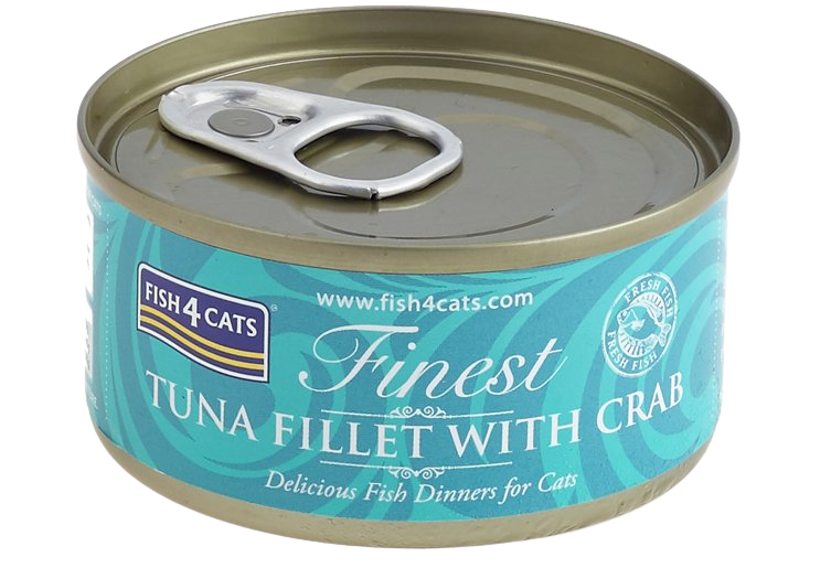 Fotografie Fish4Cats Konzerva pro kočky Finest tuňák s krabem 70 g