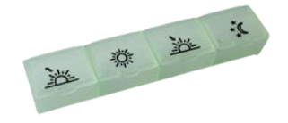 Fotografie OBZOR Dávkovac liekov denny sv. zelený 04