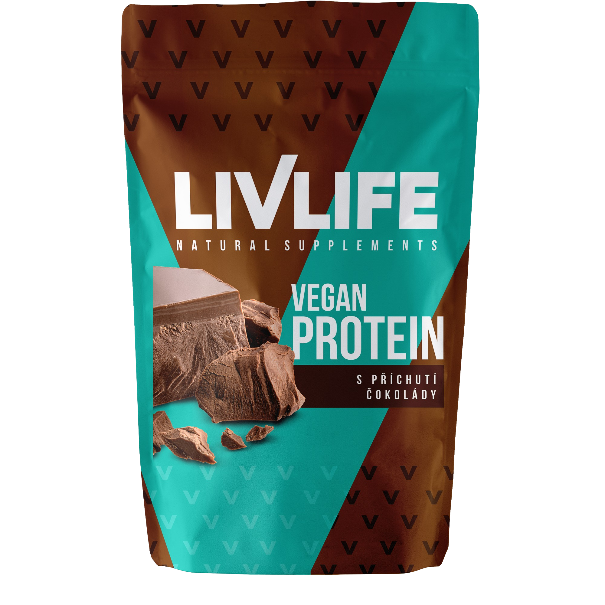 Fotografie LIVLIFE Vegan protein s příchutí čokolády 490 g