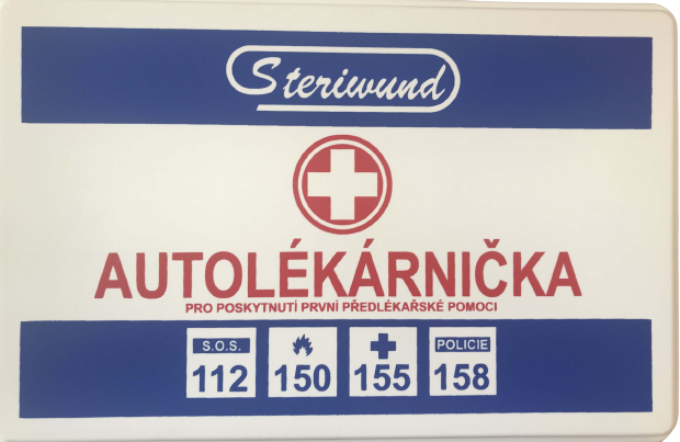 Fotografie -Autolékárnička plastová, vyhl. č. 206/2018 Steriwund bílá