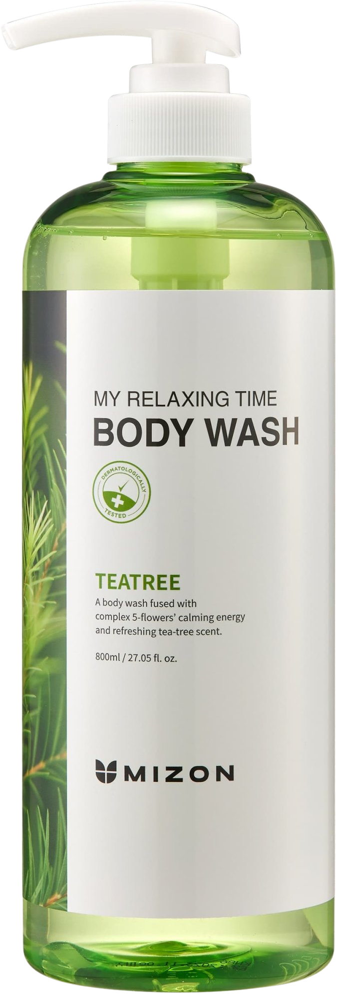 MIZON My Relaxing Time Body Wash Tea tree sprchový gél 800 ml