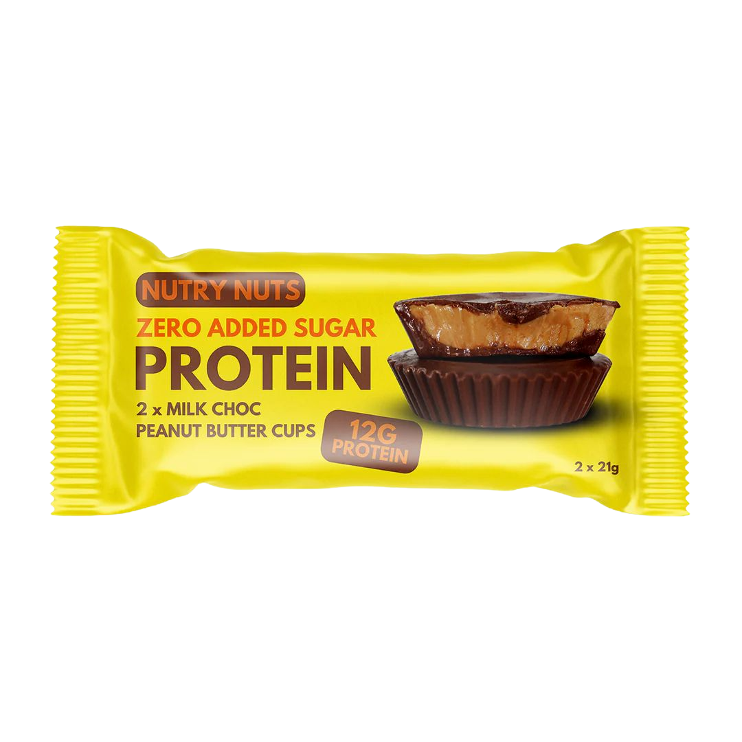 NUTRY NUTS Proteinové košíčky - mléčná čokoláda s arašídovým máslem 2 x 21 g