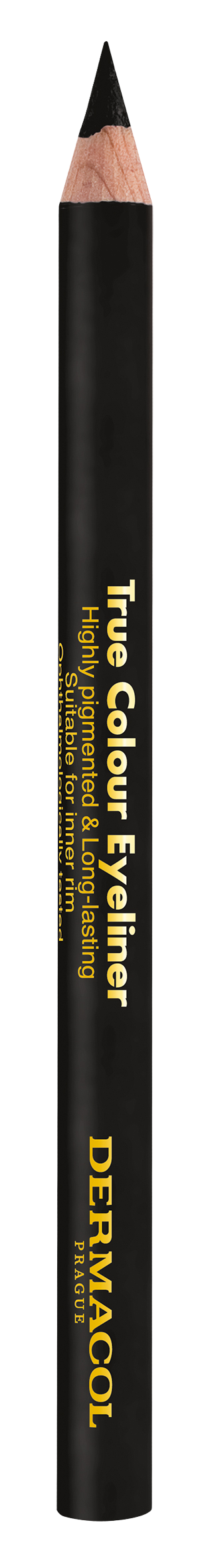 DERMACOL True colour Dřevěná tužka na oči - Black 4 g