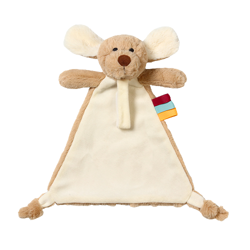 BABYONO Mazlíček s úchytem na dudlík Pejsek Willy 0m+