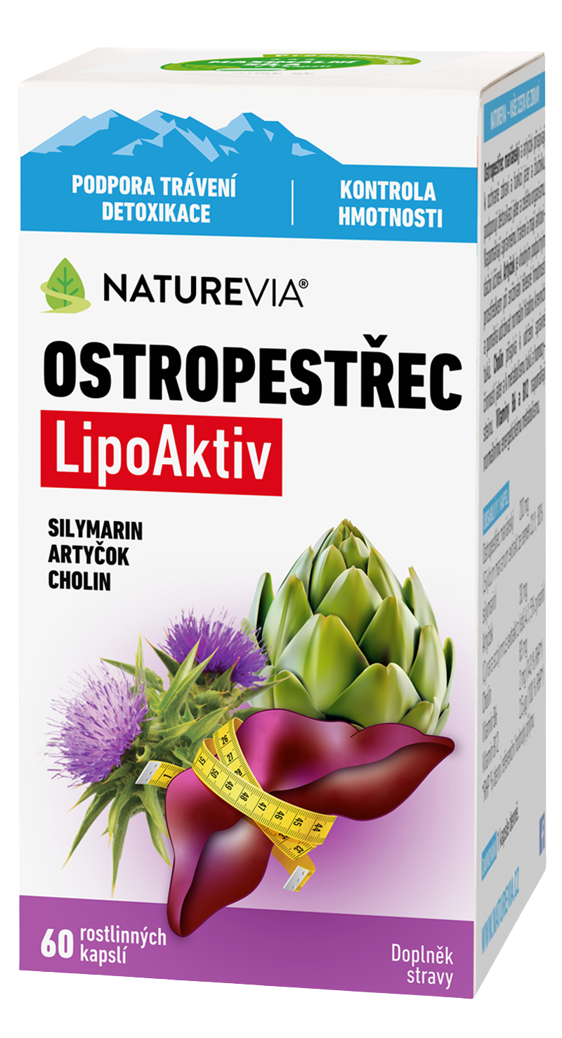 NATUREVIA Ostropestřec forte 60 kapslí