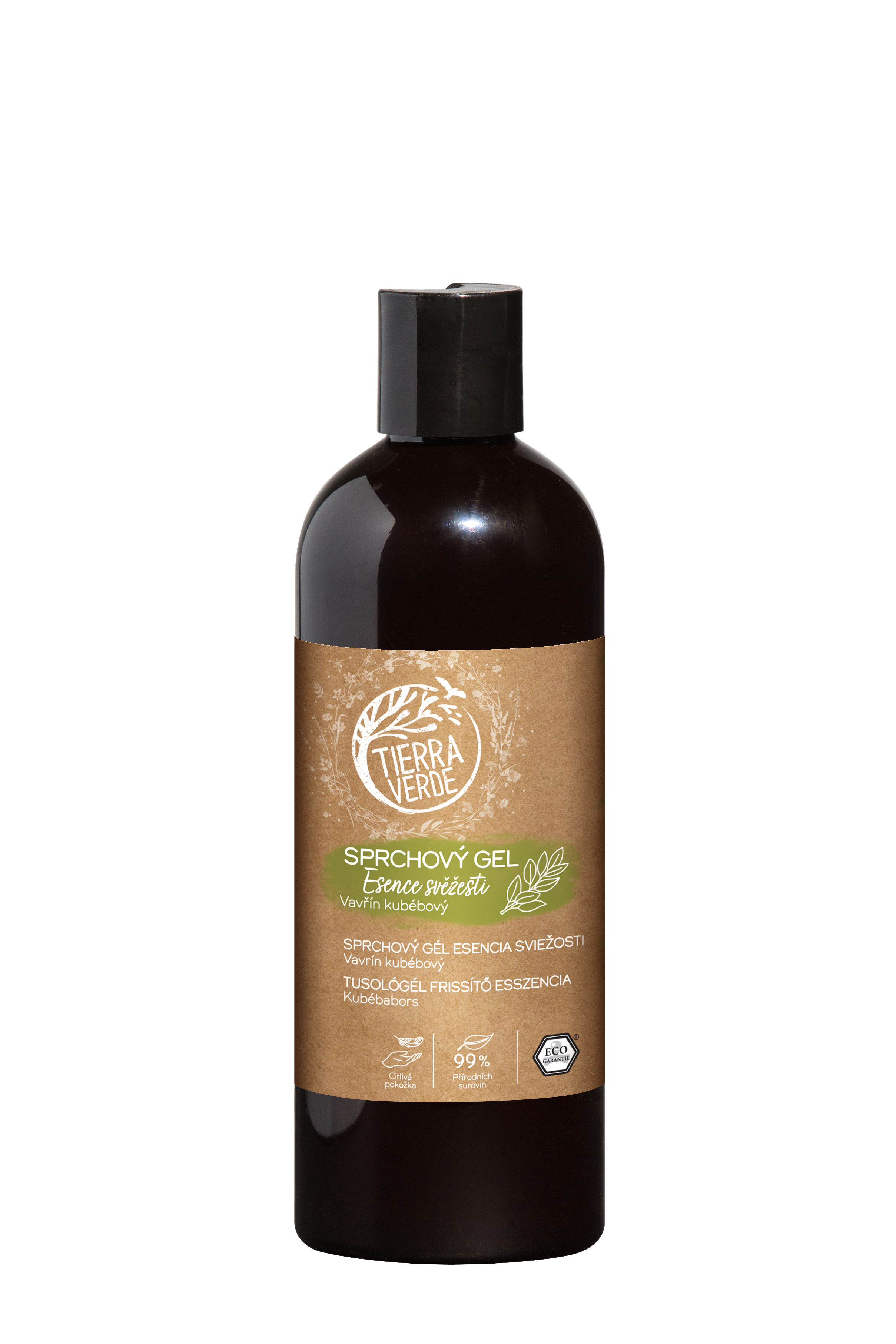 Fotografie TIERRA VERDE Sprchový gel - Esence svěžesti (lahev) 500 ml