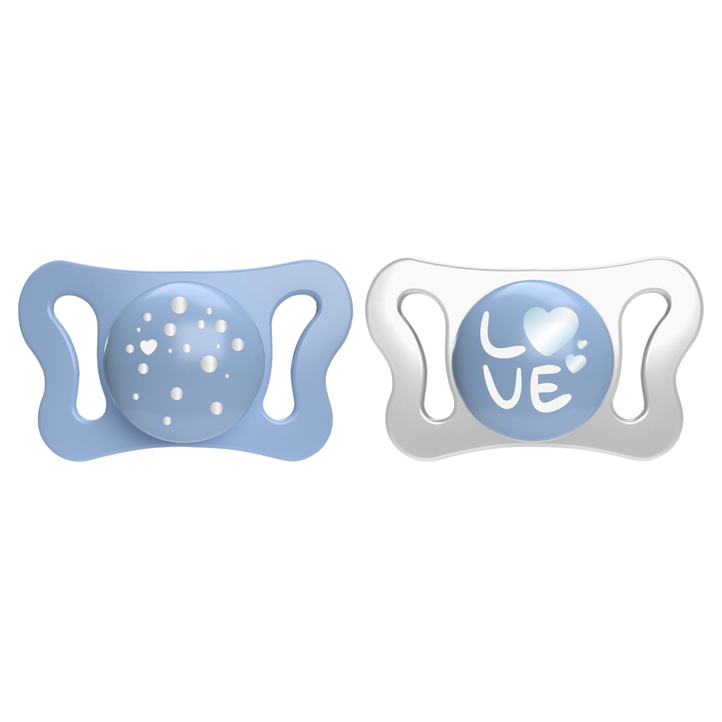 CHICCO Dudlík Physio Micro silikonový 0-2m kluk 2 ks