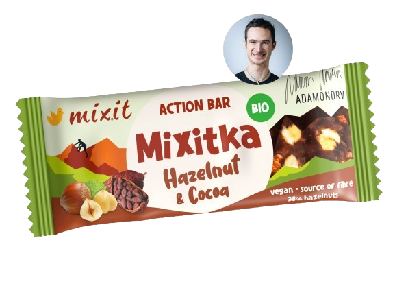 Fotografie MIXIT Action BIO Mixitka Adama Ondry - Lískový oříšek a kakao 34 g